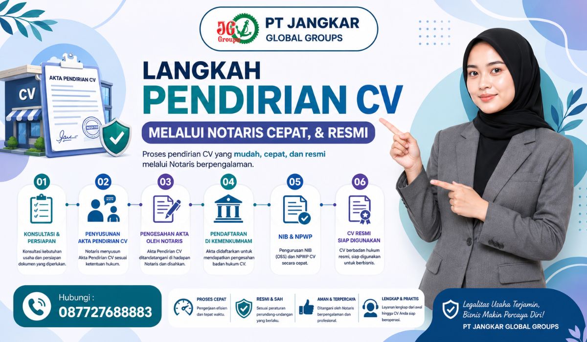 Langkah Pendirian CV Melalui Notaris Cepat, & Resmi