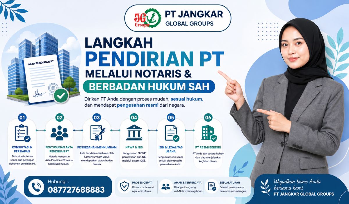 Langkah Pendirian PT Melalui Notaris & Berbadan Hukum Sah