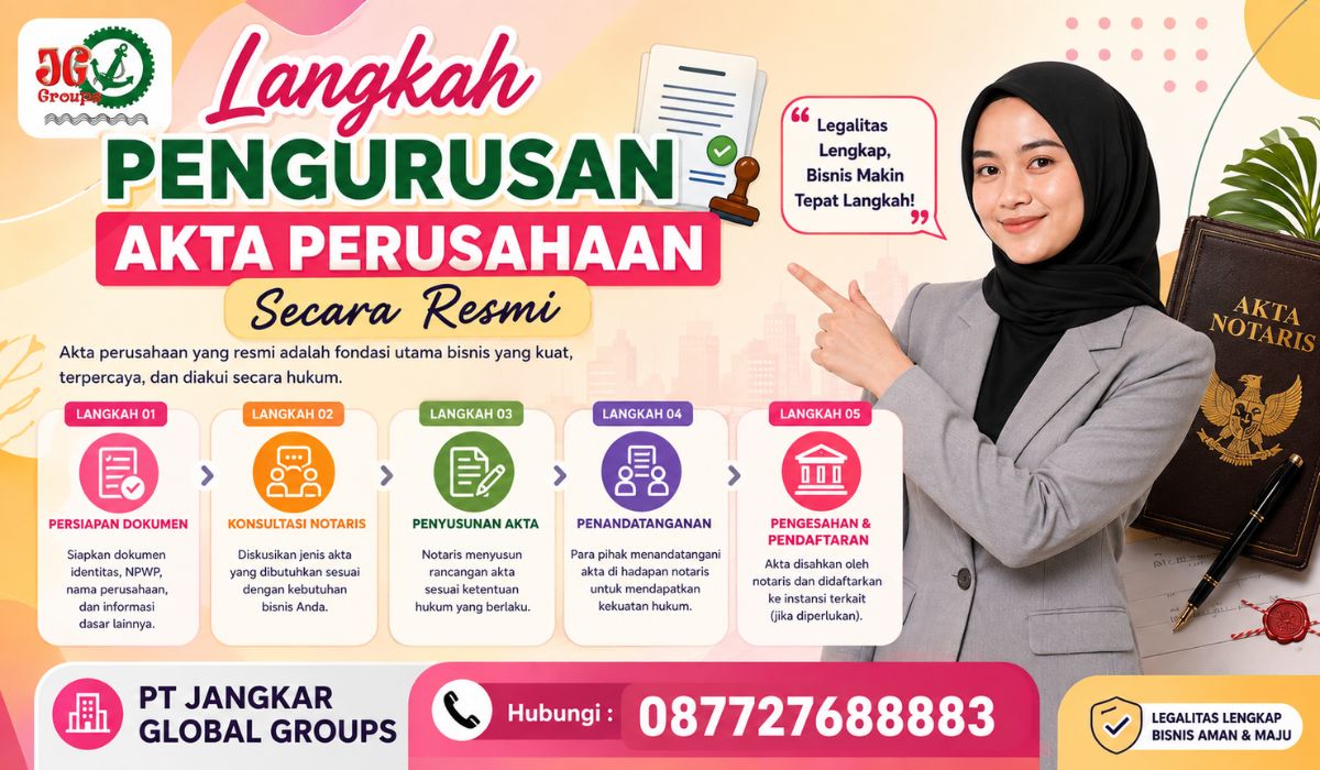 Langkah Pengurusan Akta Perusahaan Secara Resmi