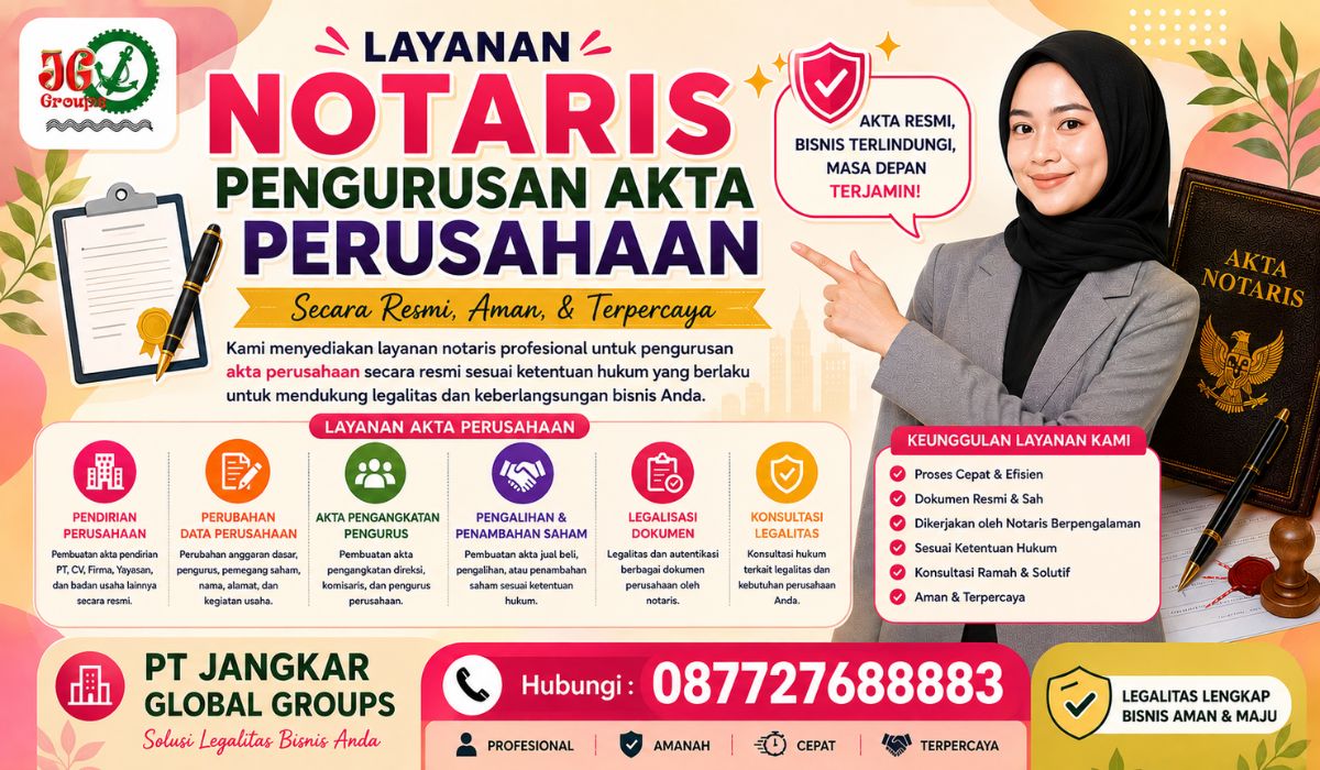 Layanan Notaris Pengurusan Akta Perusahaan Secara Resmi