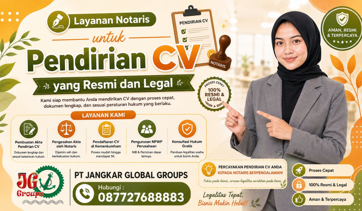 Layanan Notaris untuk Pendirian CV yang Resmi dan Legal