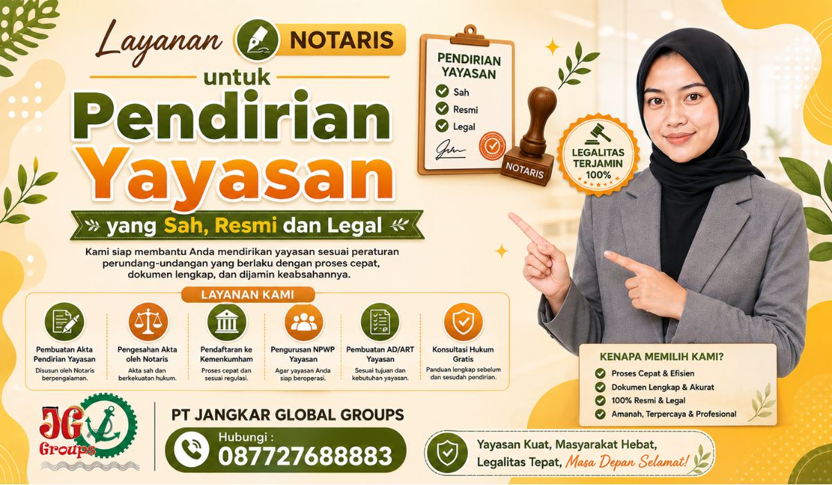 Layanan Notaris untuk Pendirian Yayasan yang Sah