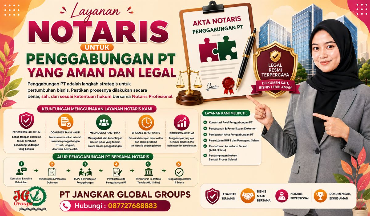 Layanan Notaris untuk Penggabungan PT yang Aman dan Legal