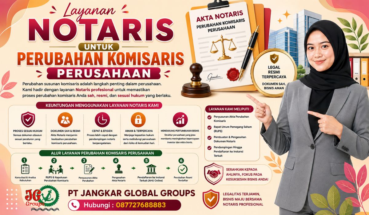 Layanan Notaris untuk Perubahan Komisaris Perusahaan