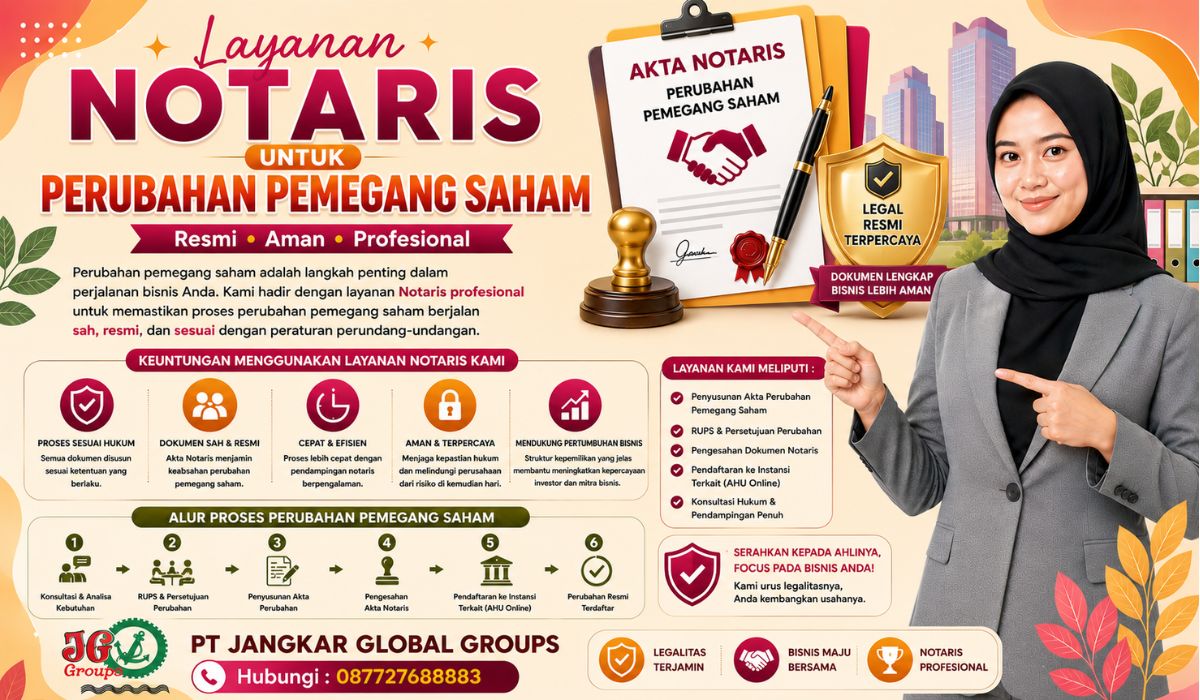 Layanan Notaris untuk Perubahan Pemegang Saham