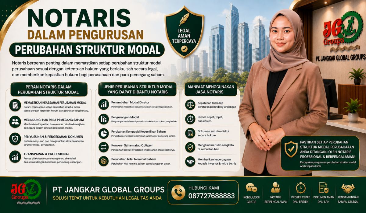 Notaris dalam Pengurusan Perubahan Struktur Modal