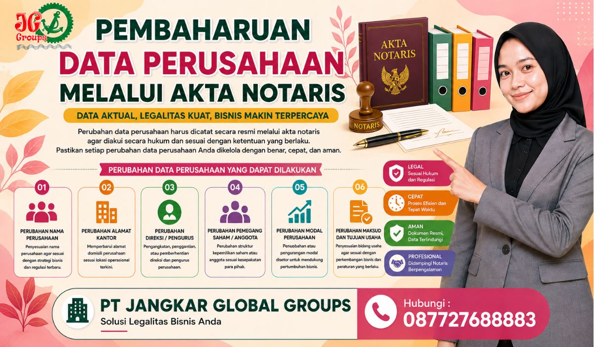 Pembaruan Data Perusahaan melalui Akta Notaris
