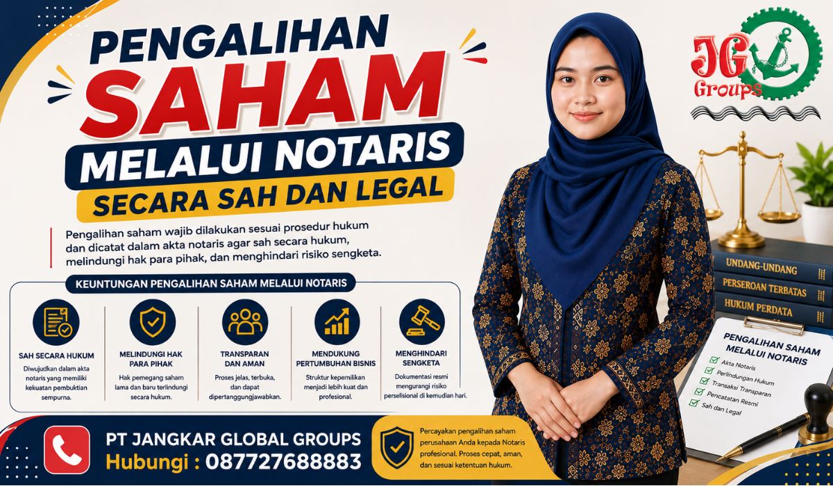 Pengalihan Saham Melalui Notaris Secara Sah dan Legal