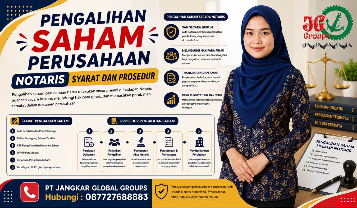 Pengalihan Saham Perusahaan Notaris Syarat dan Prosedur