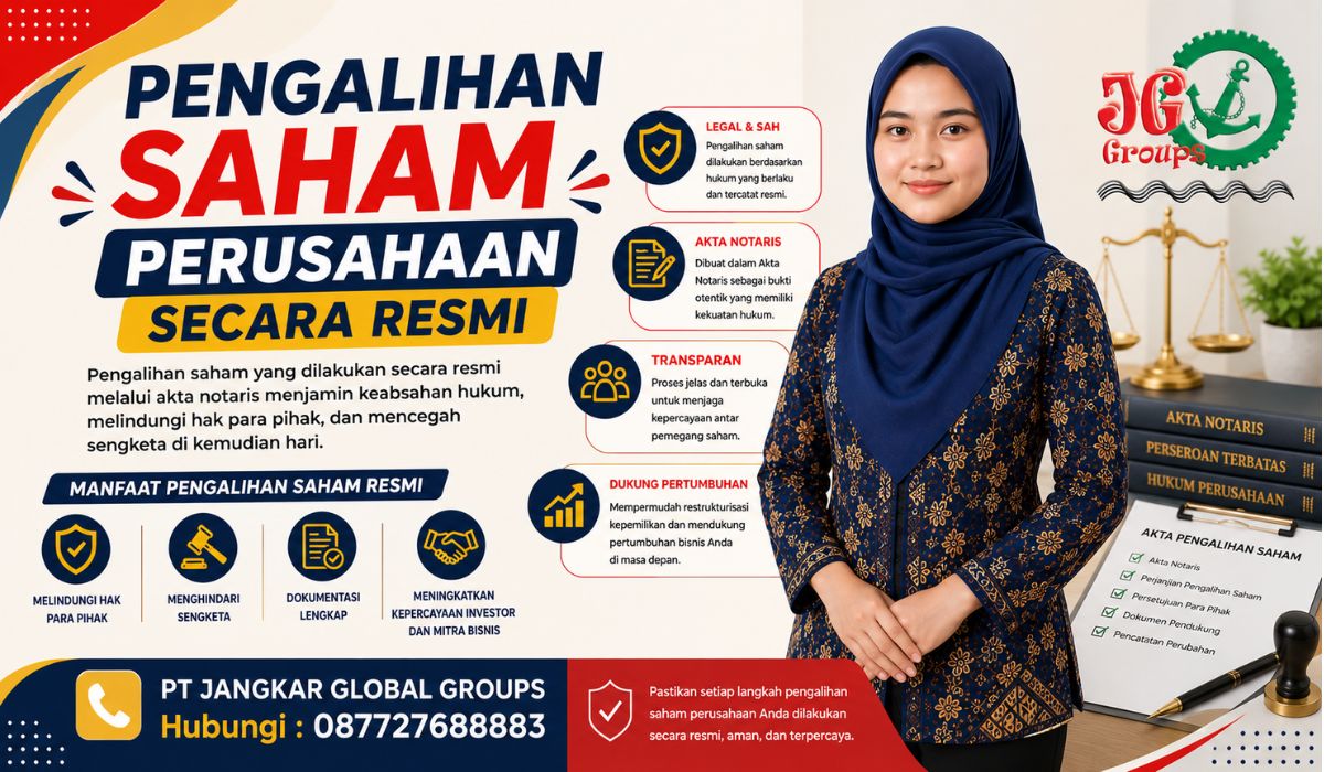 Pengalihan Saham Perusahaan Secara Resmi