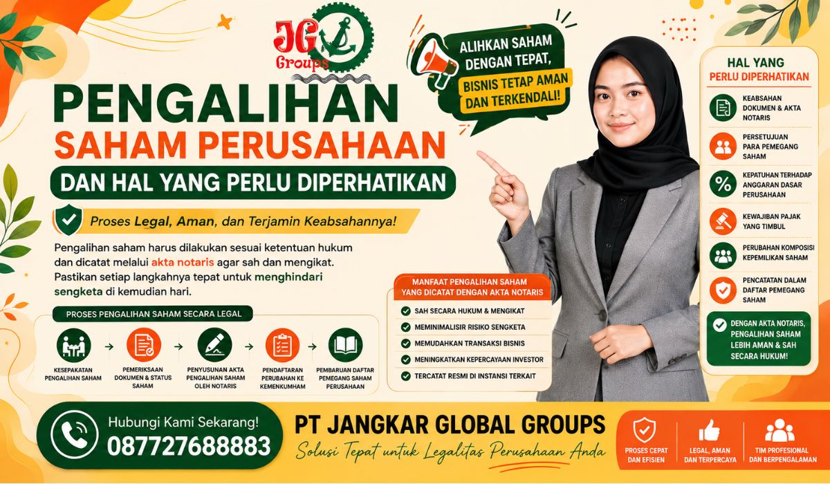 Pengalihan Saham Perusahaan dan Hal yang Perlu Diperhatikan