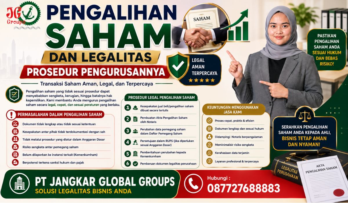 Pengalihan Saham dan Akta Notaris Syarat serta Tahapannya