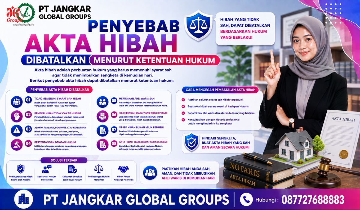 Penyebab Akta Hibah Dibatalkan Menurut Ketentuan Hukum