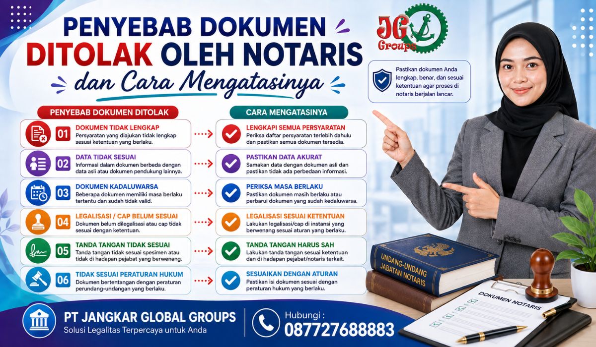 Penyebab Dokumen Ditolak oleh Notaris dan Cara Mengatasinya