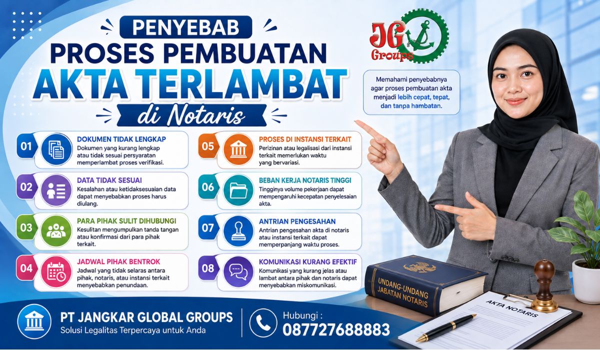 Penyebab Proses Pembuatan Akta Terlambat di Notaris