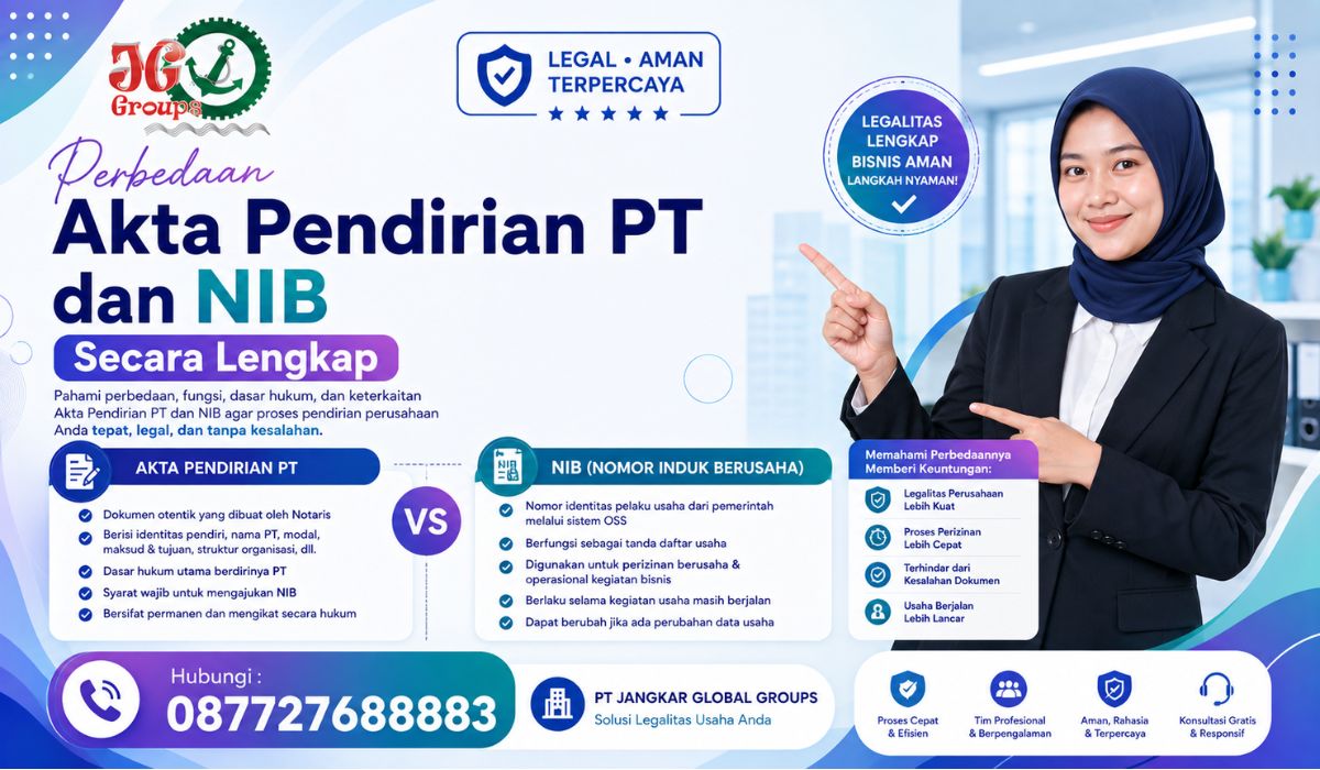 Perbedaan Akta Pendirian PT dan NIB Secara Lengkap