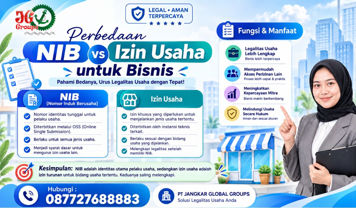 Perbedaan NIB dan Izin Usaha untuk Bisnis