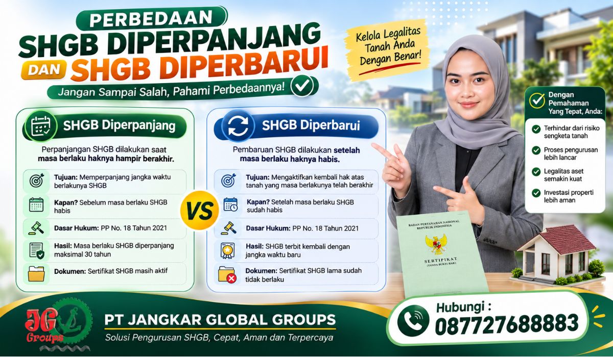 Perbedaan SHGB Diperpanjang dan SHGB Diperbarui