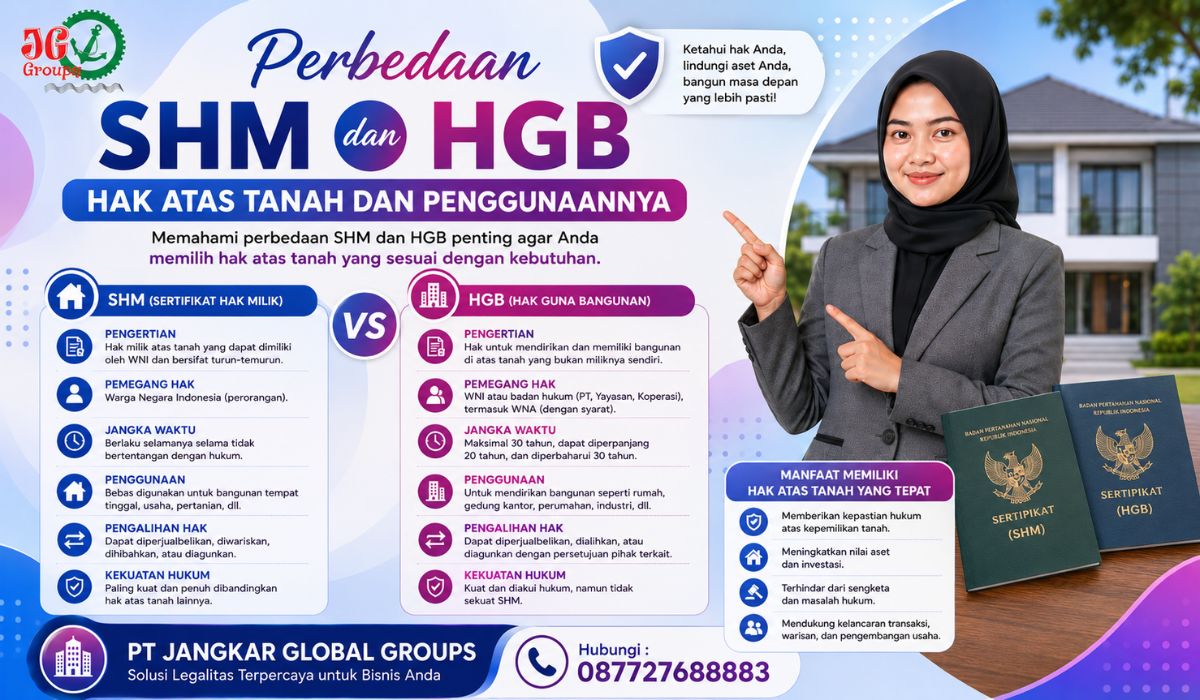Perbedaan SHM dan HGB Hak Atas Tanah dan Penggunaannya