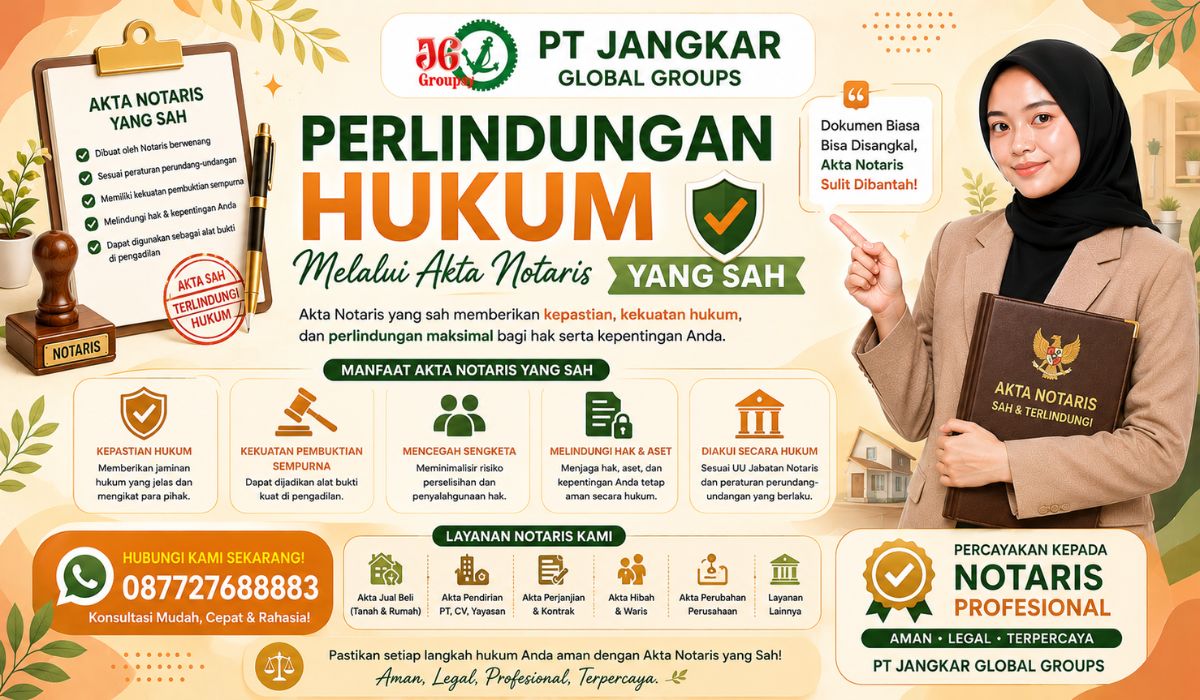 Perlindungan Hukum Melalui Akta Notaris yang Sah
