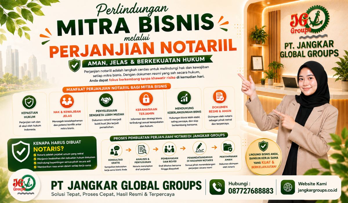 Perlindungan Mitra Bisnis melalui Perjanjian Notariil