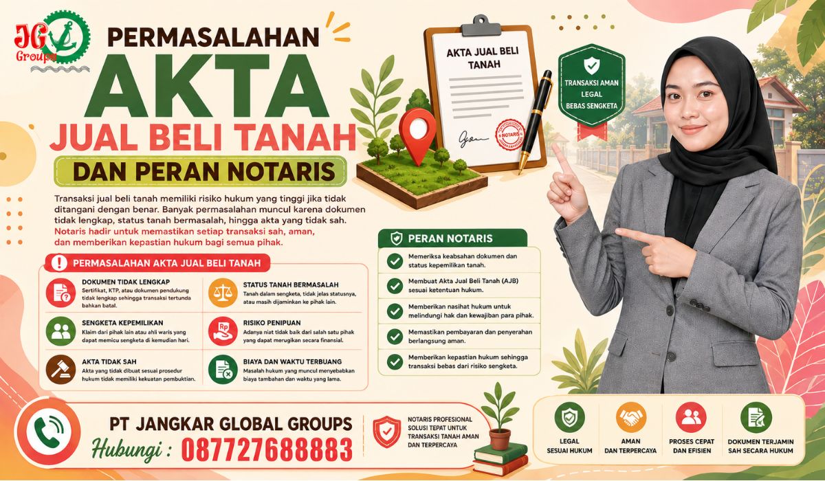Permasalahan Akta Jual Beli Tanah dan Peran Notaris