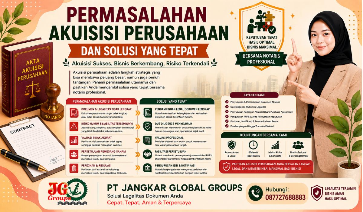 Permasalahan Akuisisi Perusahaan dan Solusi yang Tepat