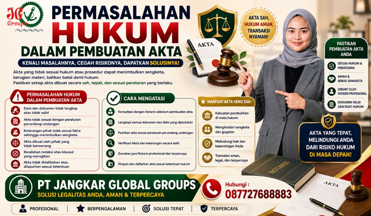 Permasalahan Hukum dalam Pembuatan Akta