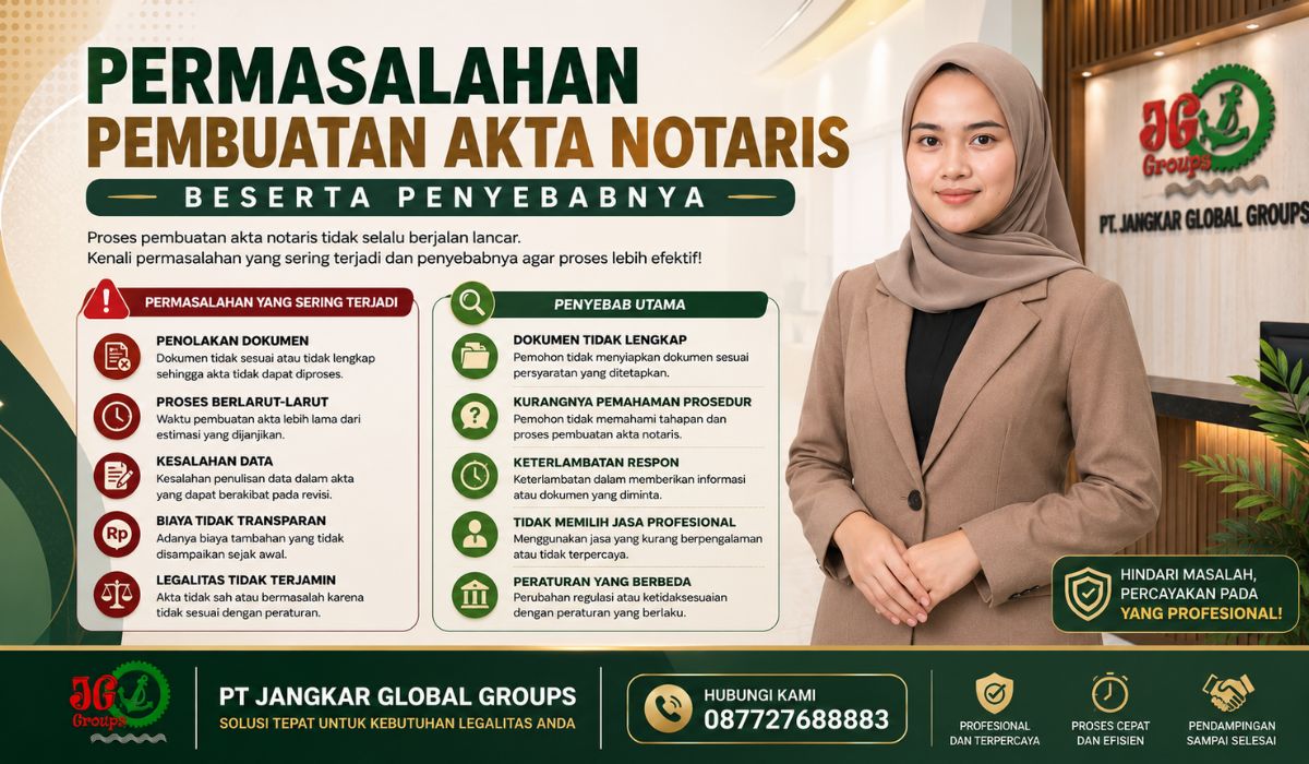 Permasalahan Pembuatan Akta Notaris Beserta Penyebabnya