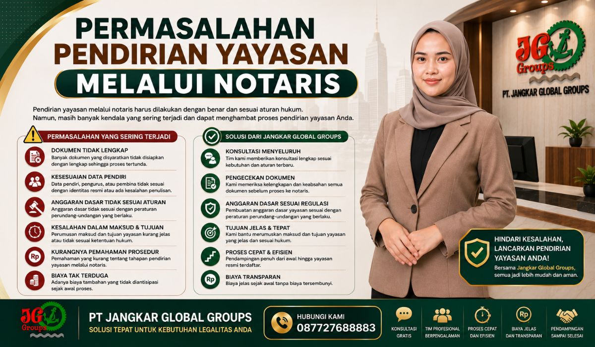 Permasalahan Pendirian Yayasan Melalui Notaris