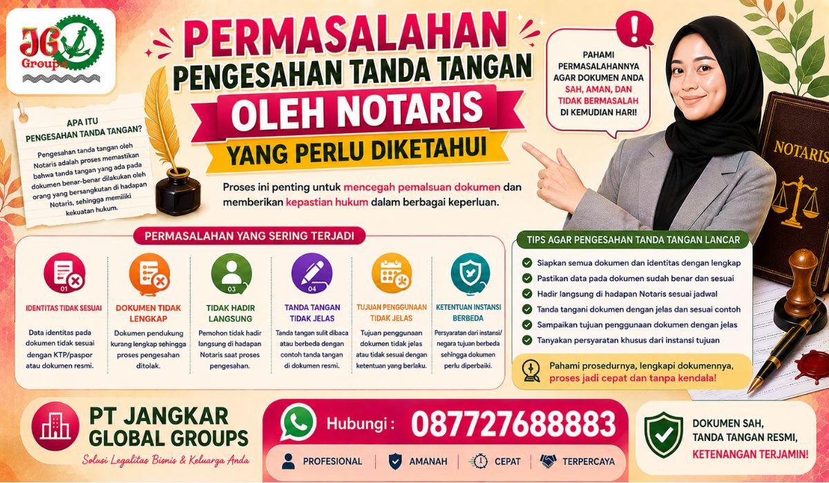 Permasalahan Pengesahan Tanda Tangan oleh Notaris yang Perlu Diketahui