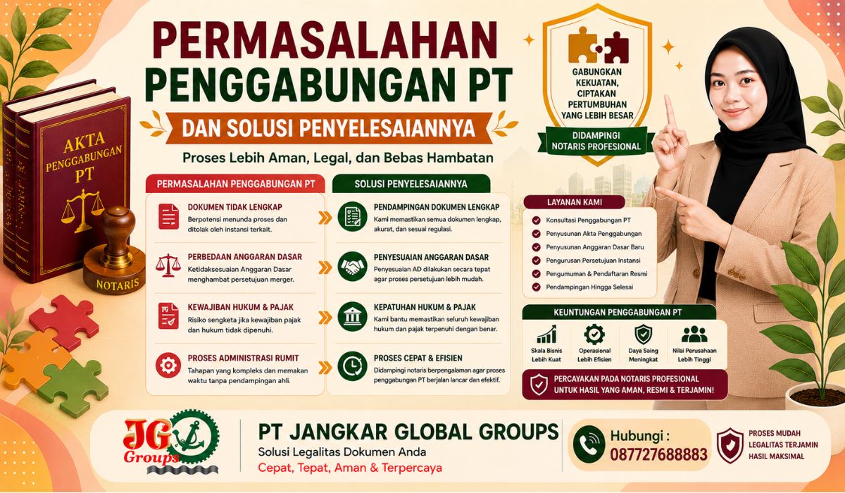 Permasalahan Penggabungan PT dan Solusi Penyelesaiannnya