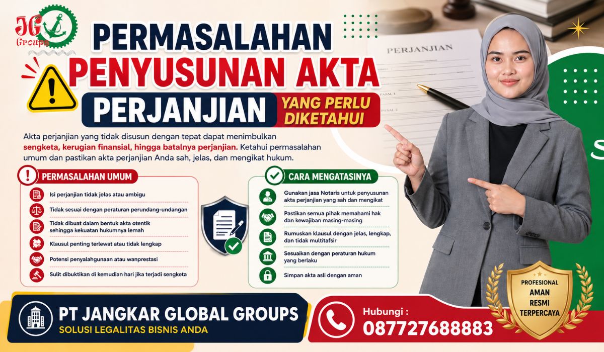 Permasalahan Penyusunan Akta Perjanjian yang Perlu Diketahui