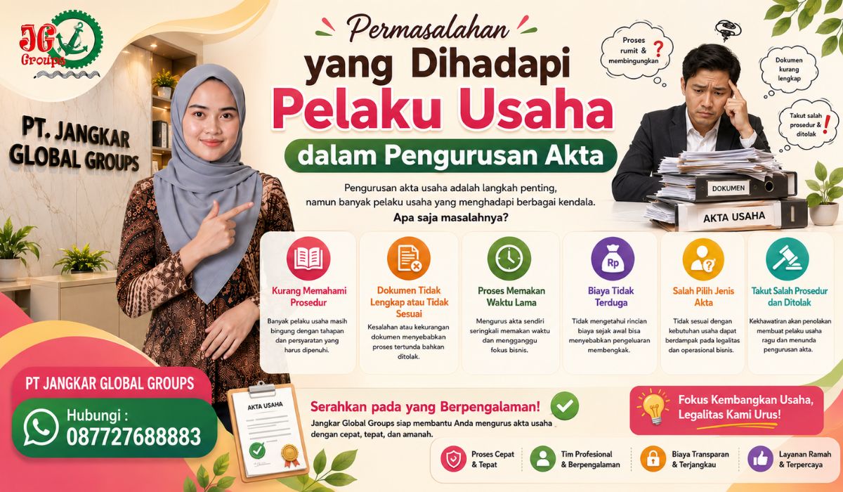 Permasalahan yang Dihadapi Pelaku Usaha dalam Pengurusan Akta