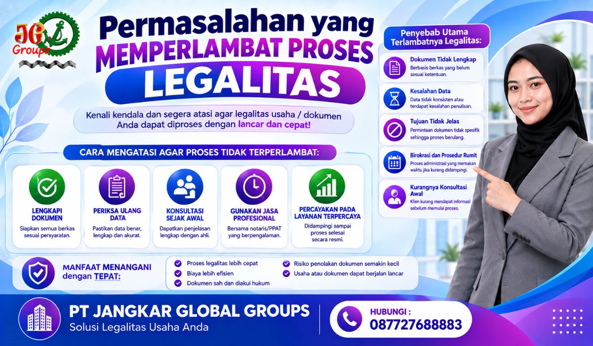 Permasalahan yang Memperlambat Proses Legalitas