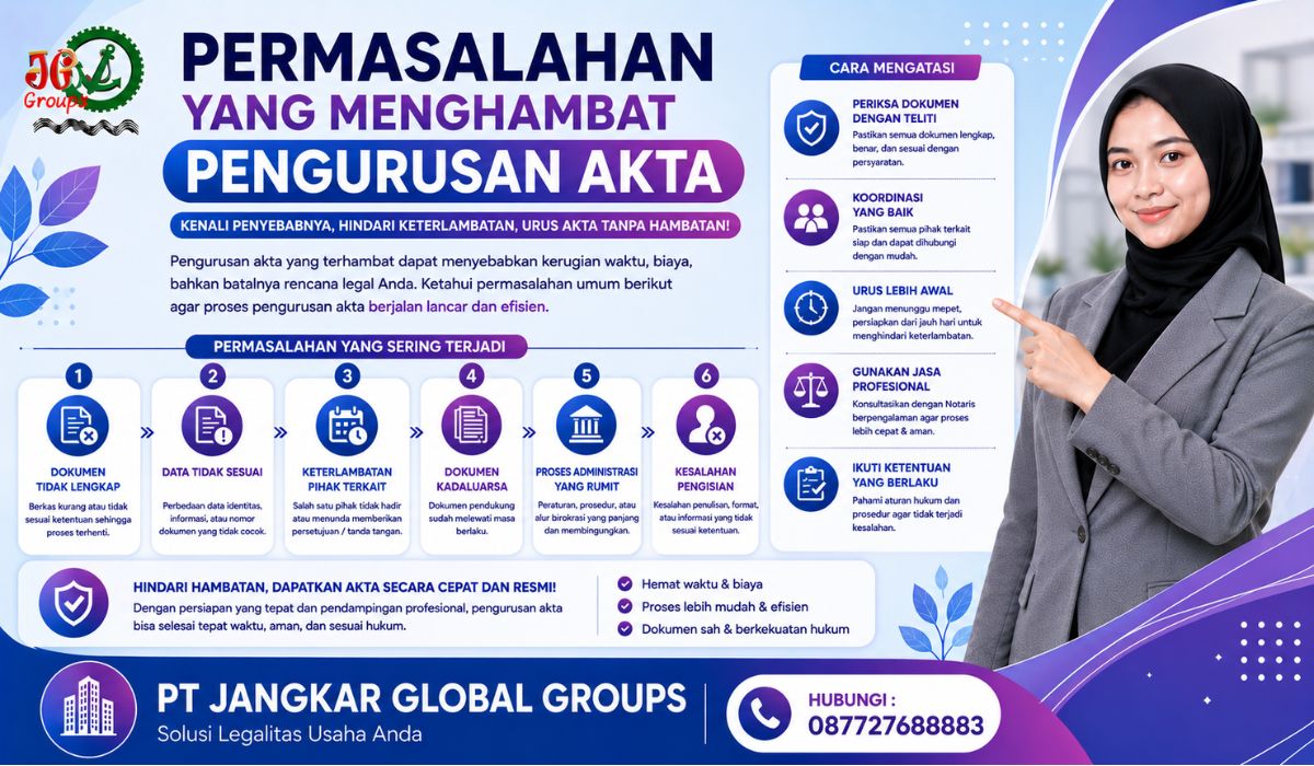 Permasalahan yang Menghambat Pengurusan Akta