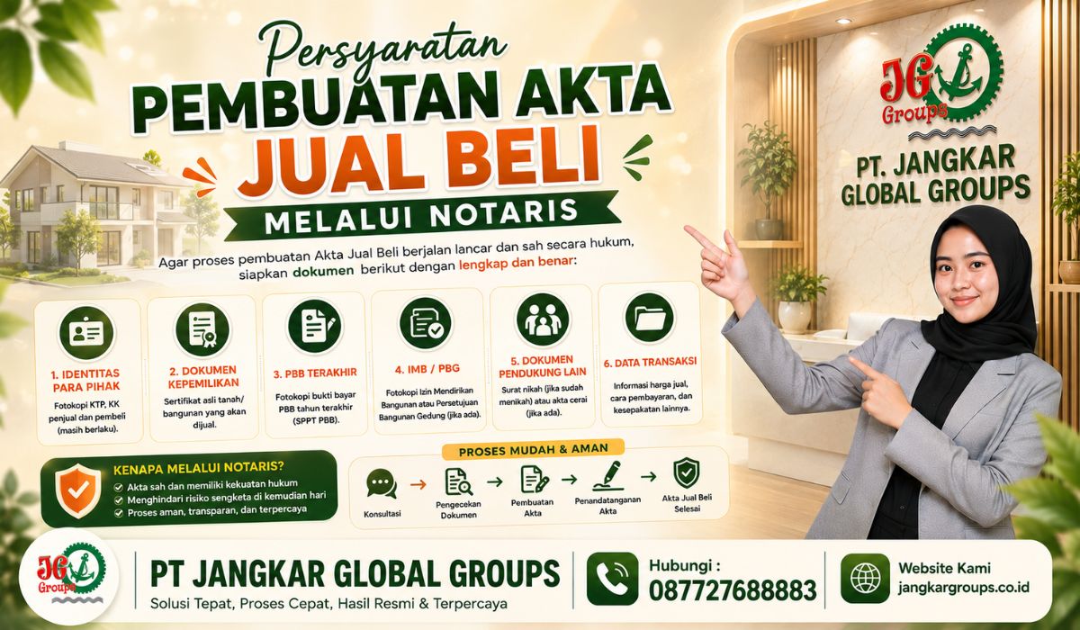 Persyaratan Pembuatan Akta Jual Beli melalui Notaris