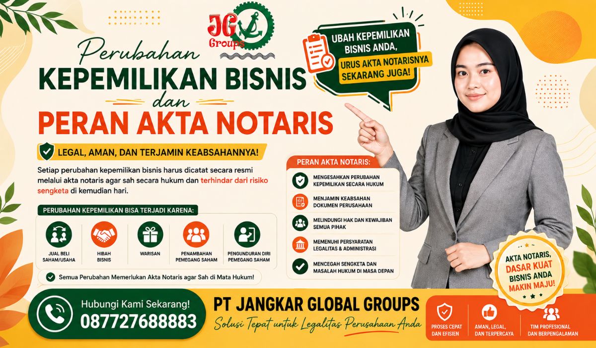 Perubahan Kepemilikan Bisnis dan Peran Akta Notaris