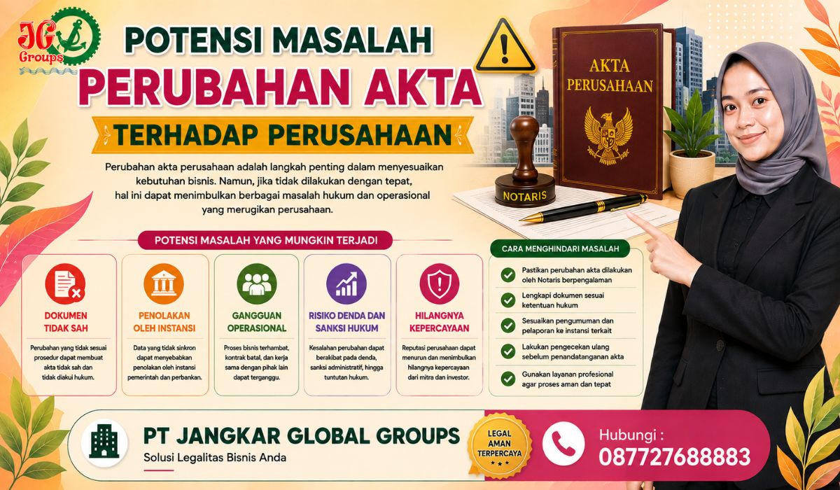 Potensi Masalah Perubahan Akta terhadap Perusahaan