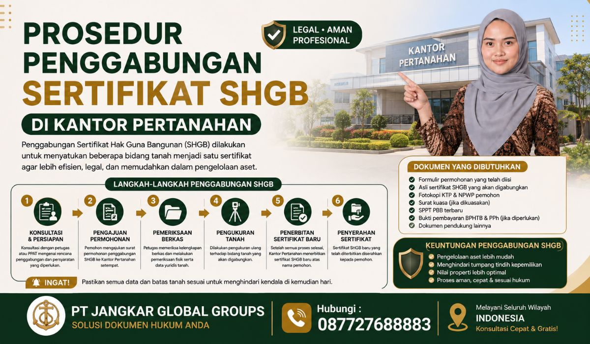 Prosedur Penggabungan Sertifikat SHGB di Kantor Pertanahan