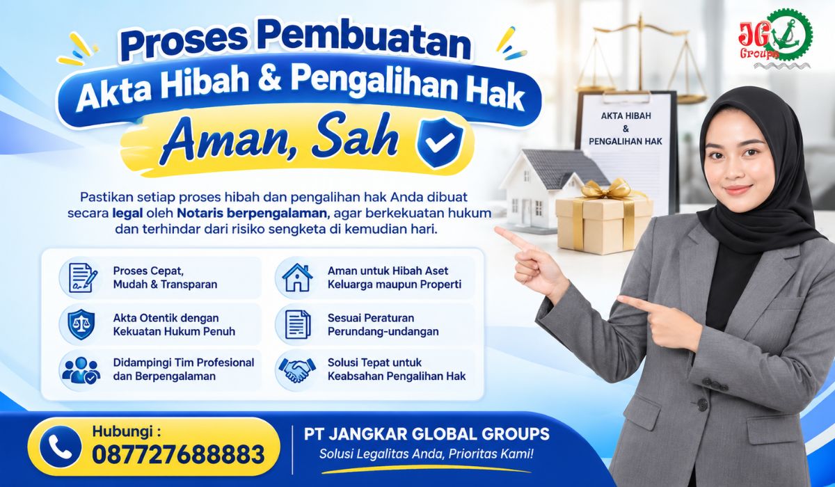 Proses Pembuatan Akta Hibah & Pengalihan Hak Aman, Sah