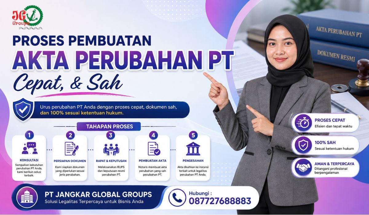Proses Pembuatan Akta Perubahan PT Cepat, & Sah