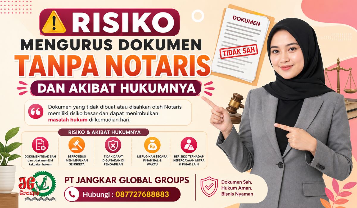 Risiko Mengurus Dokumen Tanpa Notaris dan Akibat Hukumnya