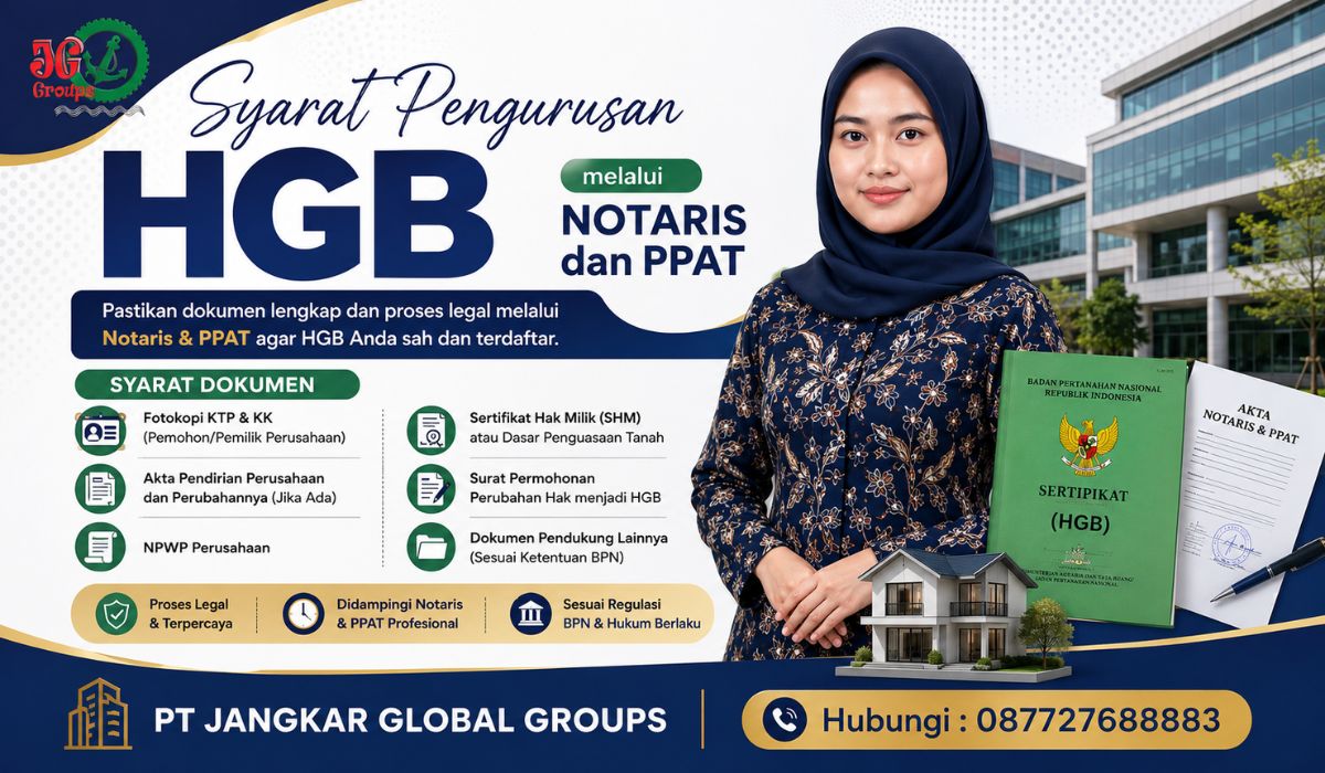 Syarat Pengurusan HGB melalui Notaris dan PPAT