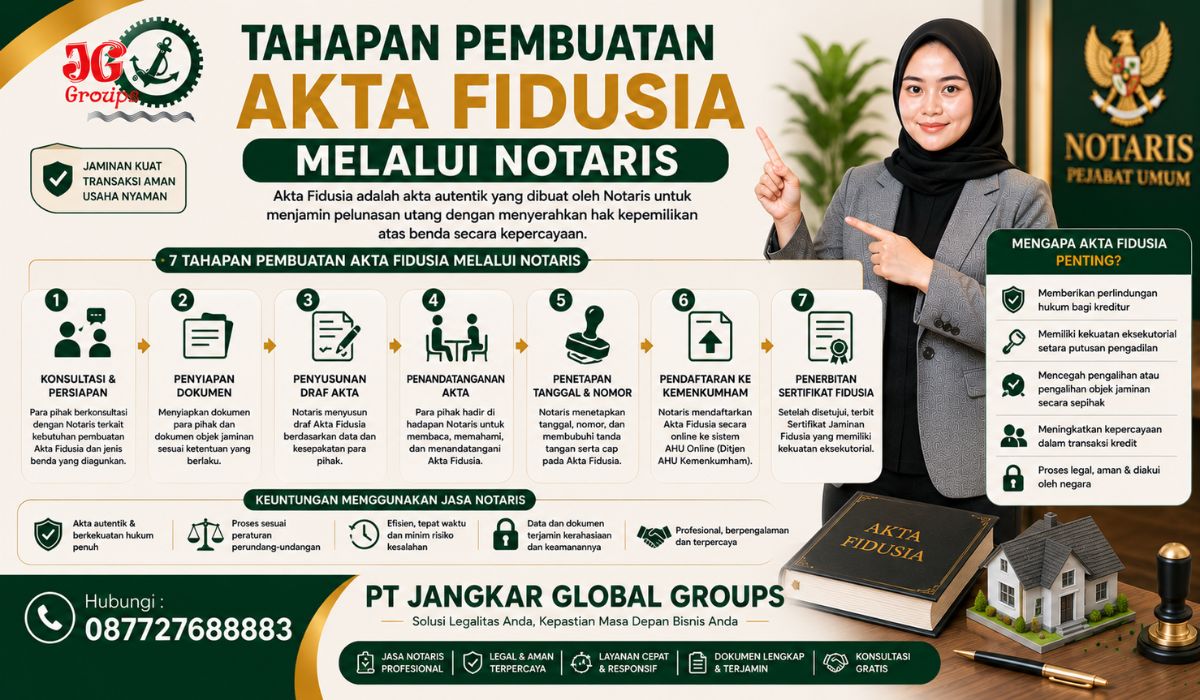 Tahapan Pembuatan Akta Fidusia melalui Notaris