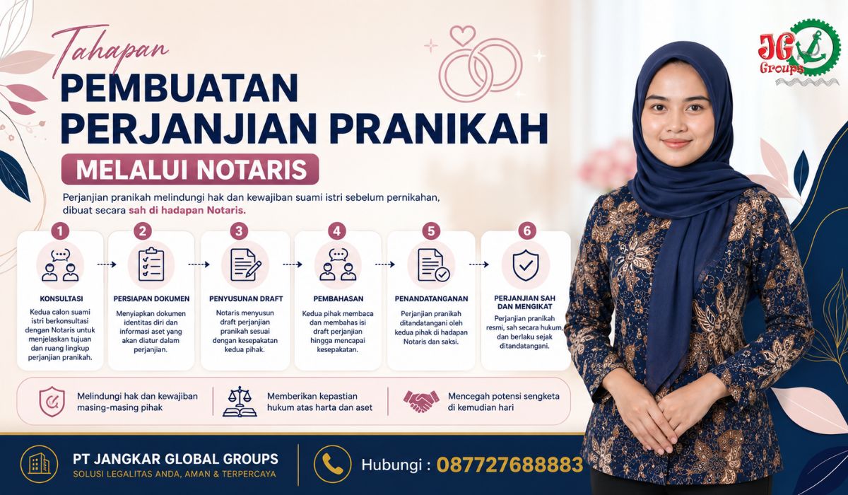 Tahapan Pembuatan Perjanjian Pranikah melalui Notaris