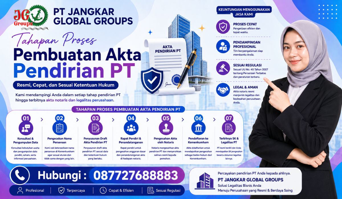 Tahapan Proses Pembuatan Akta Pendirian PT
