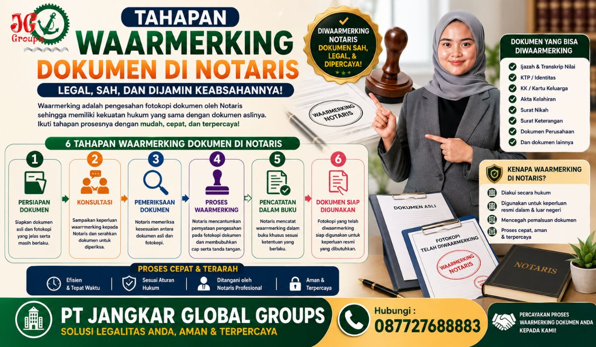 Tahapan Waarmerking Dokumen di Notaris