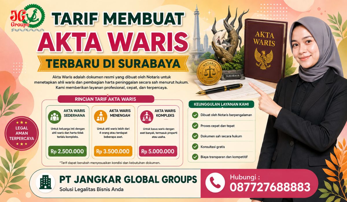 Tarif Membuat Akta Waris Terbaru di Surabaya