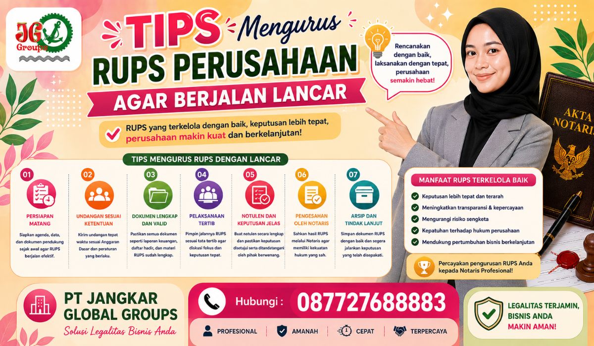 Tips Mengurus RUPS Perusahaan agar Berjalan Lancar